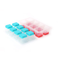 TPR de fácil liberación y bandeja flexible de cubos de hielo de 8 cuadrados